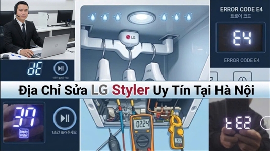 Địa Chỉ Chuyên Sửa LG Styler Tại Hà Nội, sửa lg styler, Sửa tủ chăm sóc quần áo LG Styler, Sửa máy giặt khô LG Styler, Sửa máy giặt hấp sấy LG Styler, Sửa tủ giặt khô LG tại nhà, Địa chỉ sửa LG Styler uy tín, Bảo hành tủ chăm sóc quần áo LG Styler, LG Styler giặt xong quần áo vẫn ướt, LG Styler không nóng, LG Styler kêu to, Tủ LG Styler có mùi hôi, LG Styler lỗi E4, LG Styler báo lỗi tE1, Mã lỗi máy giặt khô LG Styler, LG Styler lỗi LE2