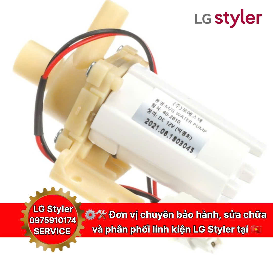 Bơm Cấp Nước Máy Giặt Hấp Sấy LG Styler, linh kiện máy giặt hấp sấy lg styler, linh kiện máy giặt khô lg styler