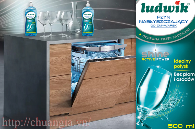 Nước làm bóng Ludwik 500ml, Nước trợ xả máy rửa bát, nước làm bóng dùng cho máy rửa bát.