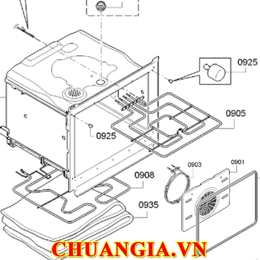 Thanh Nhiệt Lò Nướng Bosch, thanh nhiệt trên của lò nướng bosch, thanh nhiệt dưới của lò nướng bosch, thanh nhiệt giữa của lò nướng bosch, linh kiện lò nướng bosch.