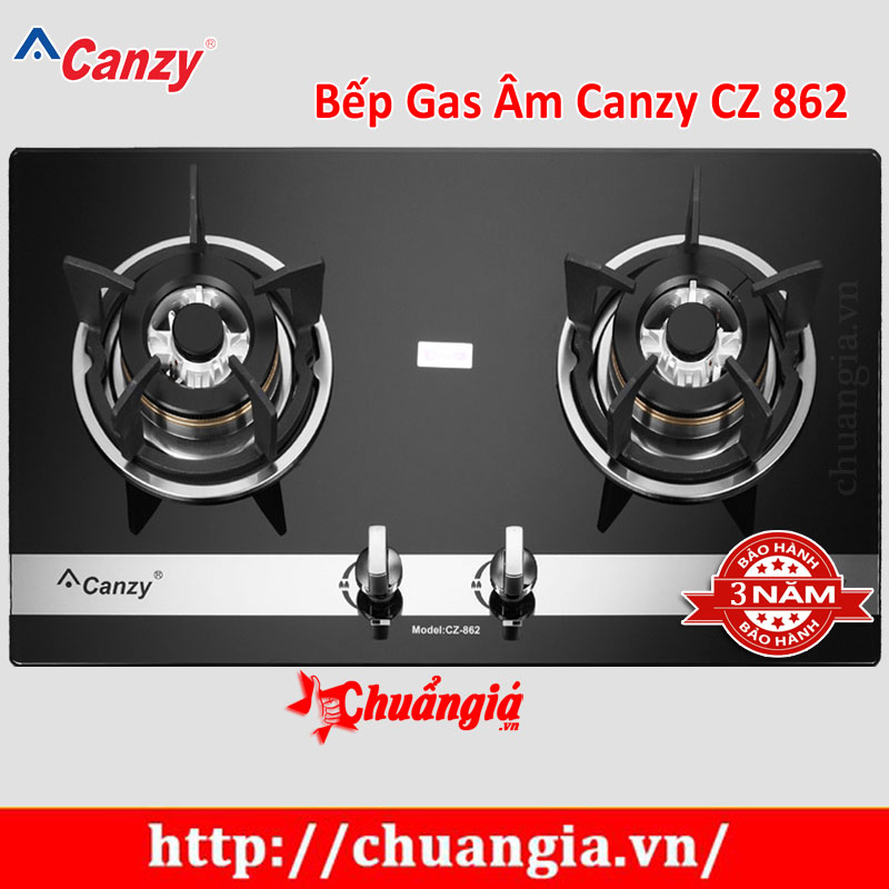 Bếp Gas Âm Canzy CZ 862, Bếp gas âm Canzy, Bếp gas, bếp ga, bep ga, Bếp gas âm Canzy giá rẻ, Bếp gas âm Canzy giá rẻ tại Hà Nội, Bếp gas giá rẻ tại TPHCM, Bếp gas âm giá rẻ, chuangia.vn