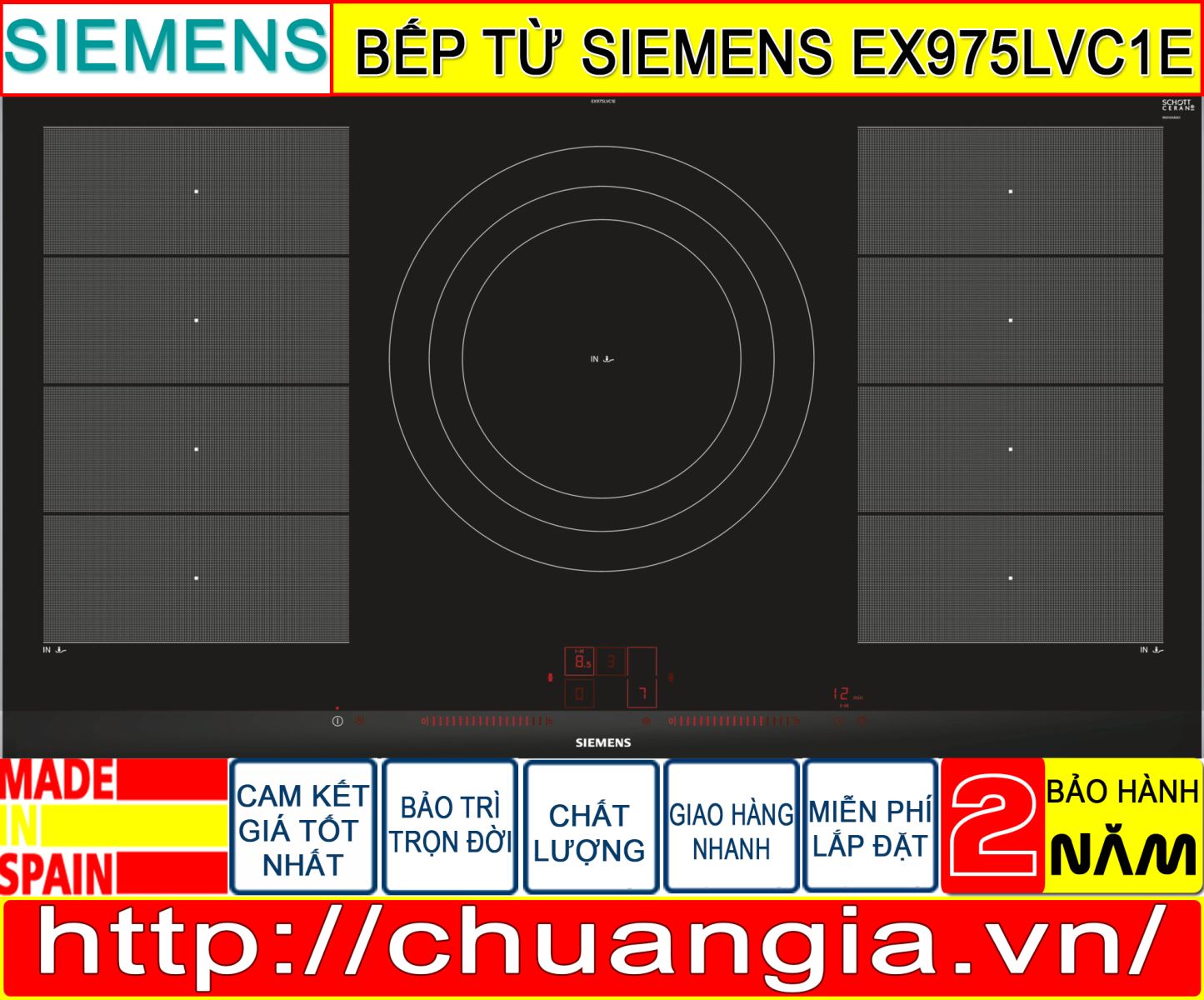 Bếp Từ Siemens EX975LVC1E, Bếp Từ Siemens EX675LXC1E, Bếp Từ Siemens EX775LYE4E, Bếp Từ Siemens EU631BJB2E, Bếp Từ Siemens EH651BJB1E, Bếp Từ Siemens EH651FDC1E, Bếp Từ Siemens EH675LDC1E, Bếp Từ Siemens EH675FJC1E, Bếp Từ Siemens EH775LDC1E, Bếp Từ Siemens EX875LEC1E