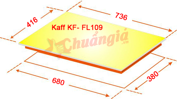 kích thước Bếp Điện Từ Kaff KF FL109, Bếp Điện Từ Kaff, chuangia.vn