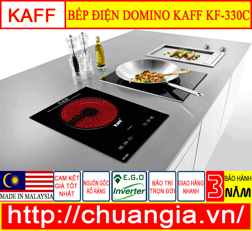 Bếp Điện Đơn Kaff KF 330C, bếp từ đơn âm, bếp từ đơn âm cảm ứng domino kaff kf-330i, bếp từ đơn lắp âm, bếp từ đơn kaff, bếp từ đơn âm bosch, bếp từ kaff, bếp từ đơn dương, bếp kaff