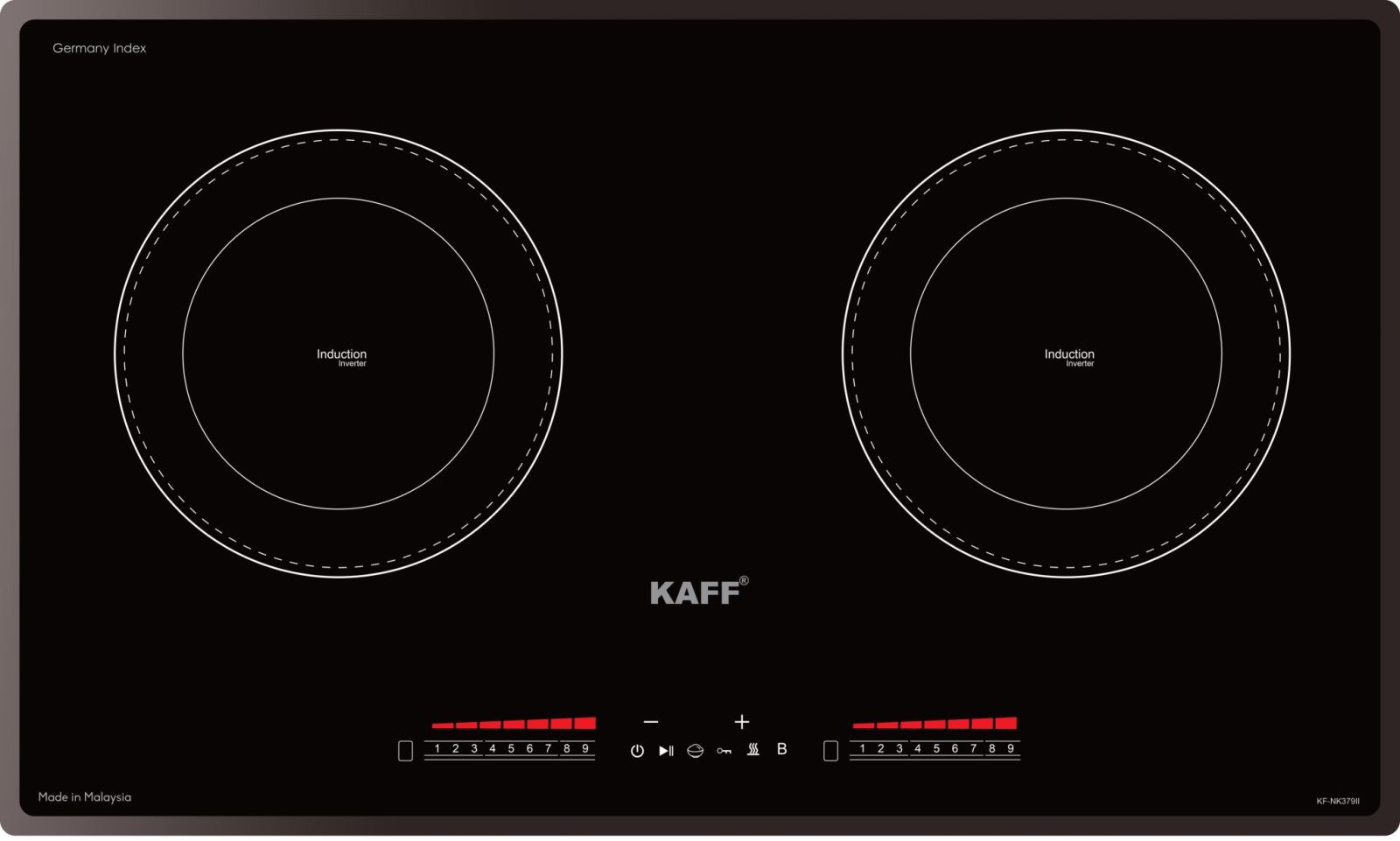 Bếp Từ Kaff KF NK379II, bếp từ kaff giá rẻ, bếp từ kaff kf-073ii, bếp từ kaff, bếp từ kaff giá tốt, bếp từ kaff kf-3850sl, bếp từ kaff kf-sd300ii, bếp điện từ kaff, bếp từ kaff 101ii