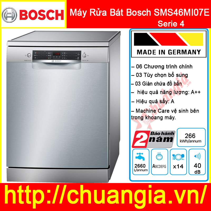 Máy rửa bát Bosch SMS46MI07E Serie 4, Máy rửa bát Bosch SMS46NI04E Serie 4, Máy Rửa Bát Bosch SMS46NI05E, Máy Rửa Bát Bosch SMS46MI05E,đánh giá máy rửa bát bosch sms46mi05e, hướng dẫn sử dụng máy rửa bát bosch sms46mi05e, máy rửa bát bosch sms46mi05e websosanh, cách sử dụng máy rửa bát bosch sms46mi05e, máy rửa bát bosch sms46mi05e giá, máy rửa bát bosch sms46ii04e, máy rửa bát bosch sms46mi05e seri 4, máy rửa bát bosch sms68ti02e